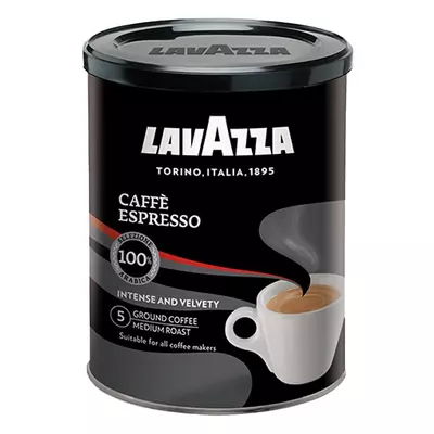 Kávé őrölt LAVAZZA Espresso fémdobozos 250g